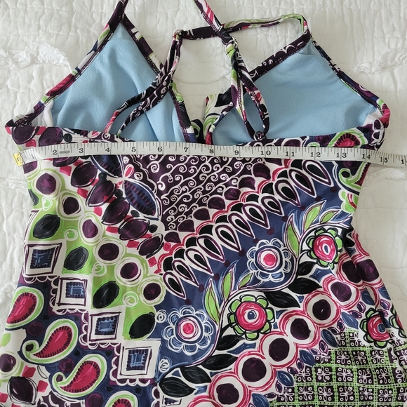 Athleta Underwire Crossover Tankini 2 Piece Set EUC 3 (36C/36D/34DD) - Picture 10 of 15